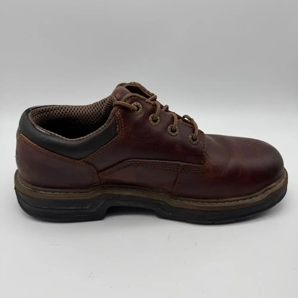 Wolverine Leather Oxford Work Shoes Brown W04818 Men's 9.5 EW Soft Toe